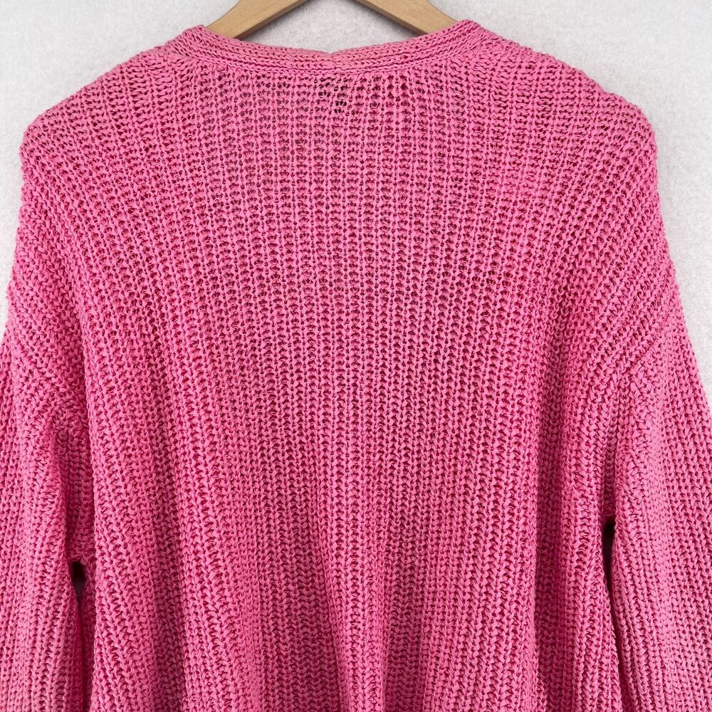 Talbots Sweater Xl Tape Yarn Open Front Cardigan … - image 4